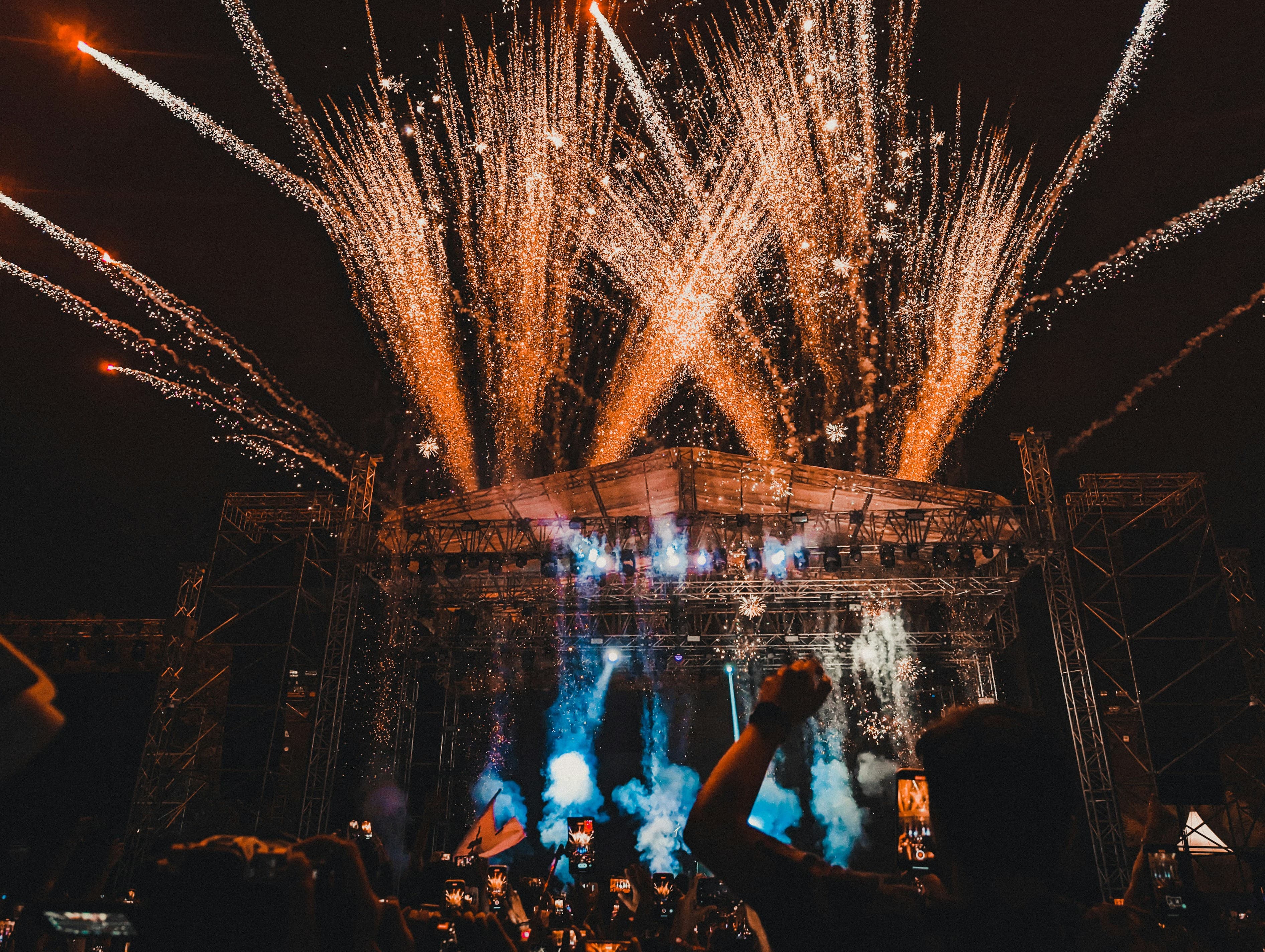 CLS event stage lighting and sound setup in Kerala